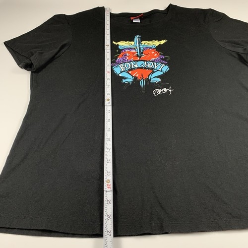 Camiseta Hard Rock Café Mujer XL Bon Jovi Negra Signature Series 26 Los Angeles - Imagen 8 de 10