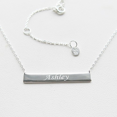 Stabkette mit individueller Gravur - Namensschild Geschenk, Gold/Silber/Rose Optionen - Bild 14 von 22