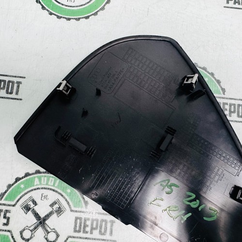 08-17 AUDI A5 QUATTRO S5 DASH DASHBOARD RIGHT PASSENGER SIDE END TRIM BLACK OEM - Picture 6 of 6