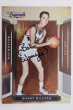 BOBBY WANZER Rochester 2008 Donruss Legends  #39 Autograph NBA Signed Card 16E