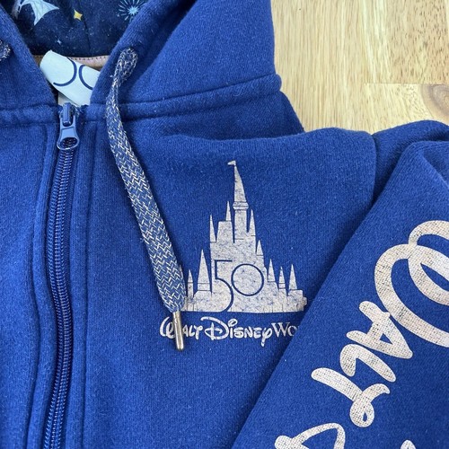 Walt Disney World 50th Anniversary Jacket Womens XS Extra Small Blue Castle Park - Picture 4 of 8