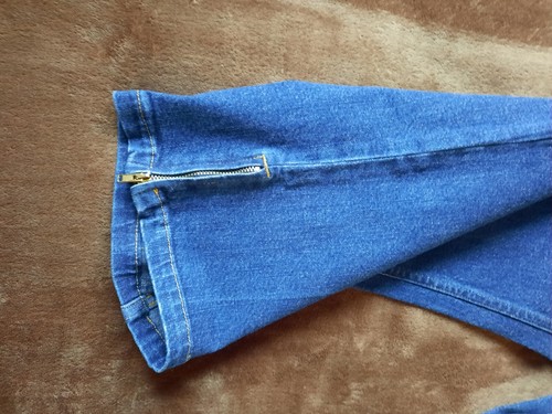 + Denim & Co - QVC - Damen Hose Jeans Caprihose 3/4 Stretchbund - blau -Gr. M - Bild 3 von 7