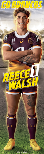 Reece Walsh Life-Size Brisbane Broncos NRL Poster - 207cm x 60cm - Picture 1 of 3