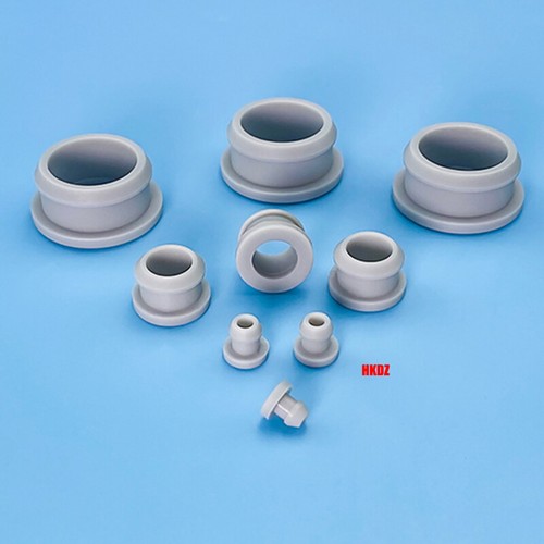 Grey Grommet Snap-On Open Silicone Rubber Hole Plug Bung Wire Cable Protect Bush - Picture 13 of 13