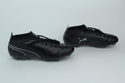 PUMA One 17.2 FG Firm Ground Soccer Cleats Black Silver 104068 04 Mens Size 10.5 - Picture 7 of 12