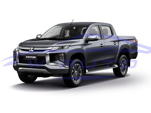 4x4 DIFF-LOCK DECAL PVC SIDE CABIN REAR STICKER FOR MITSUBISHI L200 TRITON 2020+ - Picture 6 of 6