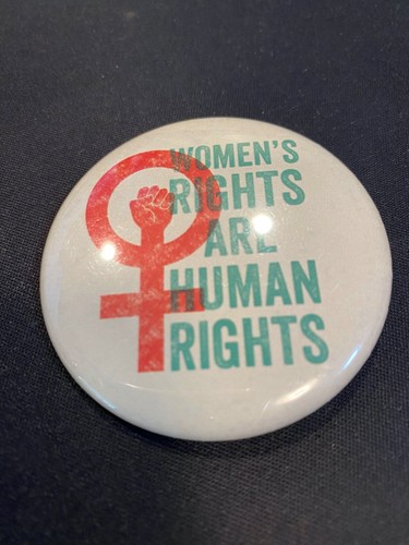 RETRO FRAUENRECHTE SIND MENSCHENRECHTE ANSTECKNADEL - Bild 2 von 2