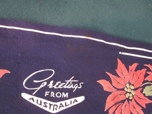 Vintage 1940s Felt or Wool BANNER or PENNANT ~ Australia - WWll Souvenir ~ 22" - Picture 10 of 12