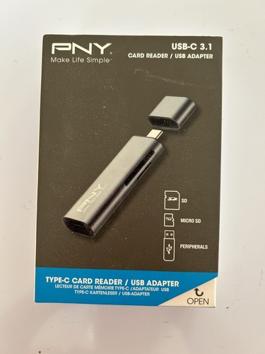 PNY USB-C 3.1 card reader/Adapter - Picture 1 of 4