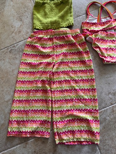 Mayoral Girl's Size 7 Pants Outfit + Matching Bathing Suit - Picture 5 of 7