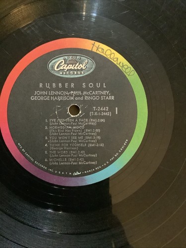 The Beatles~RUBBER SOUL~ Vinyl LP - 1965 ~Capitol Records T-2442~Play Tested!! - Foto 15 di 18