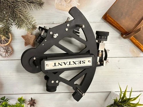 Instrumento de navegación marítima Tamaya Sextante aluminio macizo regalo náutico - Imagen 9 de 9