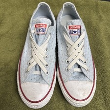 Converse All Star Low Top Light Blue Sneakers Shoes Women's Size 5