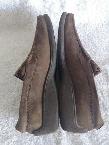 Neil M Mens Suede Brown Slip On Loafers Size 8 D - Picture 5 of 12