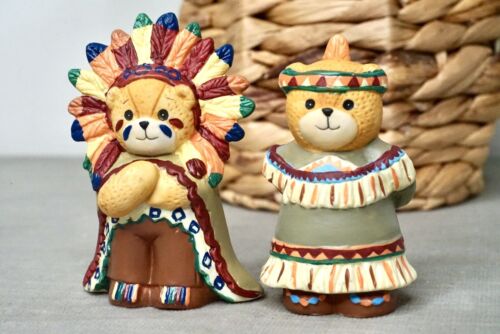Set orso vintage Enesco Lucy and Me Ringraziamento nativi americani indiani, bello - Foto 2 di 5