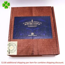 Kristoff Cameroon Matador Empty Wood Cigar Box 8.5" x 7.75" x 3"