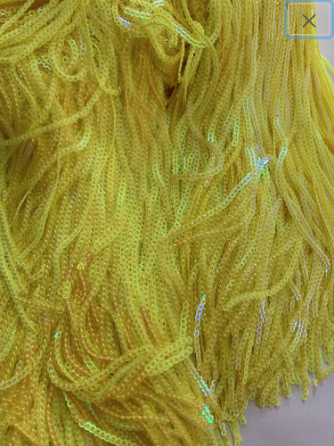 Finitura frange nappa paillettes 20 cm goccia 22 colori diversi - Foto 18 di 38