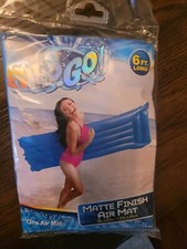 Pair Of H20 Go Best Way Pool Float Matte Finish Inflatable Green Blue 6 Ft