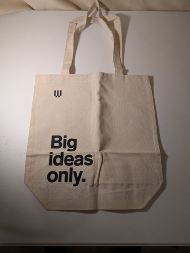 Bolso de Mano de Lona Conde Nast 'Big Ideas Only' - Bolso de Compras de Algodón Promocional - Imagen 1 de 2