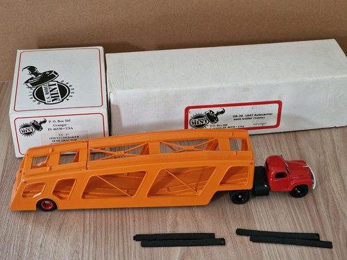US MODEL MINT / BROOKLIN 1/43 - STUDEBAKER SEMITRACTOR 1950 + AUTOCARRIER 1947 - Foto 8 di 9