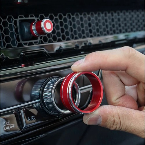 For Honda CRV CR-V 2023 2024 Air Condition Knob Button Ring Cover Decor Pair - Foto 9 di 10