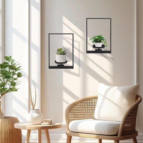 New-Wall Planters for Indoor Plants, Window Plant Shelves Set of 3, Wall Plant S - Picture 6 of 7