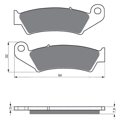 Honda XR600R Front Brake Pads 1988 1989 1990 1991 1992. XR 600 R 'German Quality - Bild 3 von 7