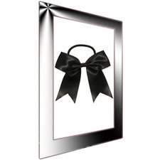Boutique style cheer bow elastic ponytail holder SET of 5 