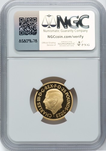 G. BRITAIN 2023 STAR WARS LUKE SKYWALKER & PRINCESS LEIA £25 GOLD COIN, NGC PF70 - Picture 2 of 5
