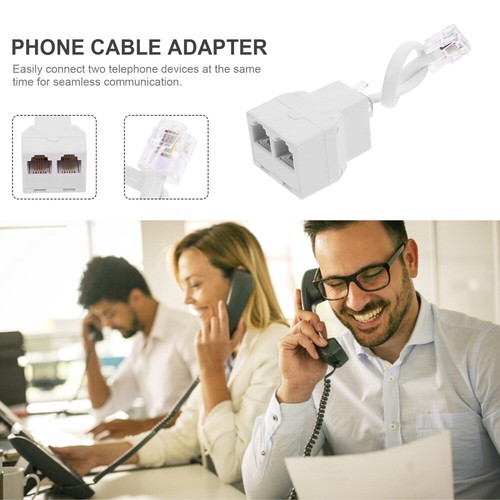 Phone Jack Distributor Detachable Line Adapter Part Splitter Office Cable - Zdjęcie 7 z 12