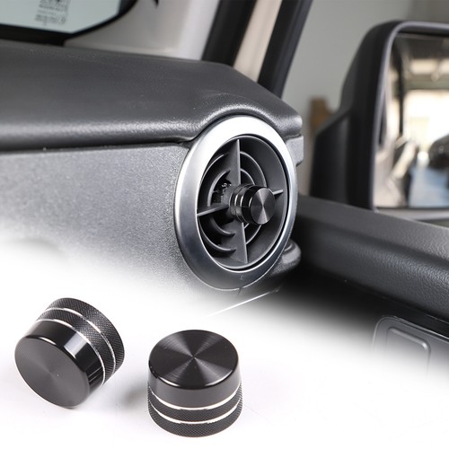 Black Aluminum Car Air Condition Outlet Knob Ring Cover Caps For Ineos Grenadier - Picture 8 of 11