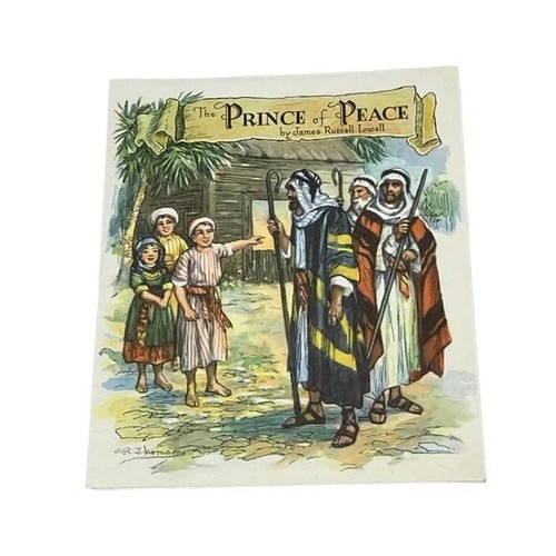 The Prince of Peace Artist Signed CR Thomson Vintage Christmas Card