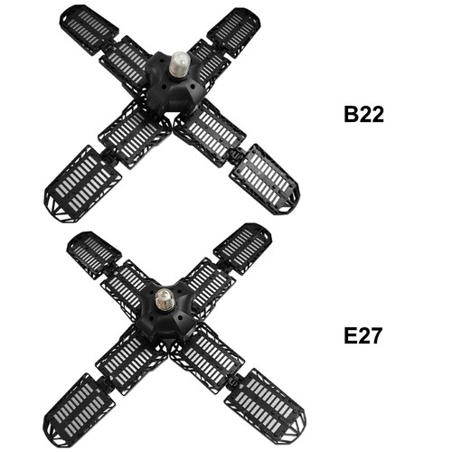 B22/E27 LED Garage Light 100W 5000LM Workshop Ceiling Lighting Deformable Lamp - Picture 4 of 14