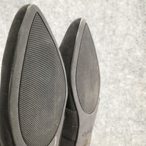 Qupid Mules Womens 8 Slip On Black Suede Casual Pointed Toe Comfort Flats - Picture 13 of 18