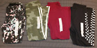 NWT 4 Girls size 7 SO HR Leggings Black/Hearts, Camo, Burgundy, Splatter -4870