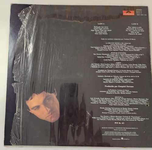 Yordano Vinyl LP 1984 Pop Ballade Venezuela - Bild 2 von 4
