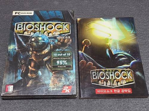 BioShock PC Retro Game & Book Korean Version DVD ROM for Windows Computer