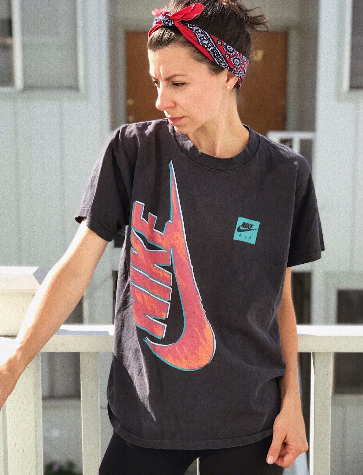 pronunciación información construcción Vintage NIKE AIR T-Shirt 80's 90's Graphic Tee Made in USA | eBay