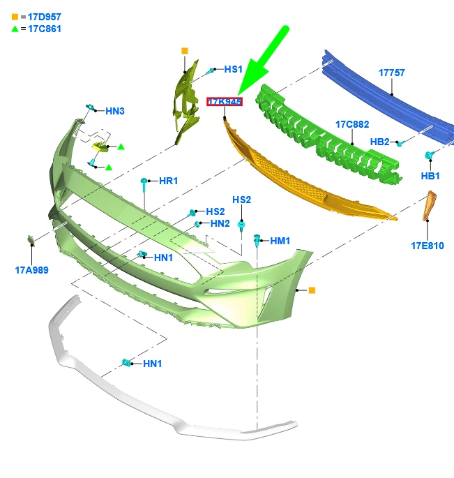 NEW FORD MUSTANG MK6 FRONT BUMPER LOWER GRILLE 2306616 ORIGINAL | eBay 