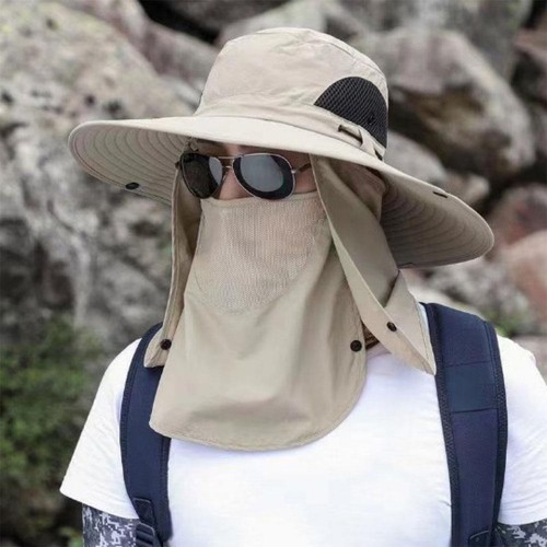 Detachable Eaves Cap Wide Brim Face and Neck Protection Sun Hat I6Y9 V8K9 - Picture 12 of 20