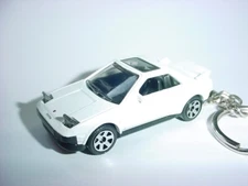 HOT 3D WHITE TOYOTA MR-2 CUSTOM KEYCHAIN keyring key classic MR2 BLING matchbox