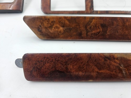 SET LEGNO TAPPI JAGUAR XJS FACELIFT RHD FACIA CRUSCOTTO STRISCIA IMPIALLACCIATURA INTERNO - Foto 2 di 9