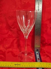 Lenox Firelight Wine Glass Clear With Panel Cuts Blown Water Goblet 8 5/8"