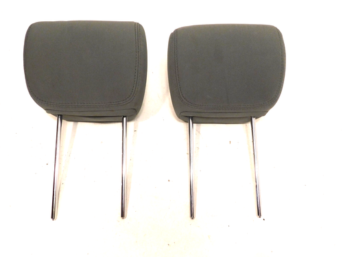 PAIR GRAY 2013-2016 Hyundai Santa Fe SPORT CLOTH Headrests SECOND ROW Rear 2 - Picture 3 of 15