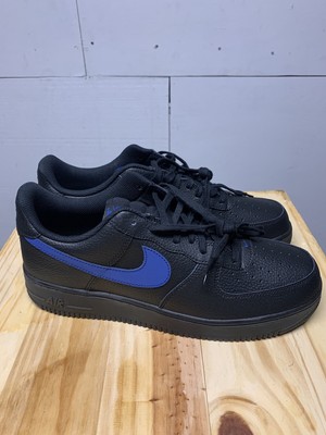 nike air force 1 black gym blue