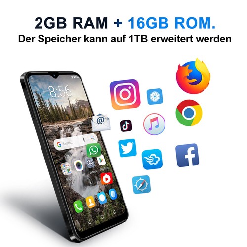 Neu Smartphone 6,5" Android Handy 2+16GB Ohne Vertrage 2SIM Octa Core 4G GPS IPS - Bild 27 von 35