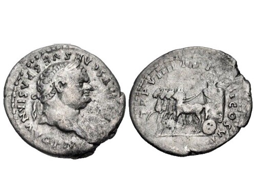 Rare Original ancient Roman silver coin denarius Julia Titi