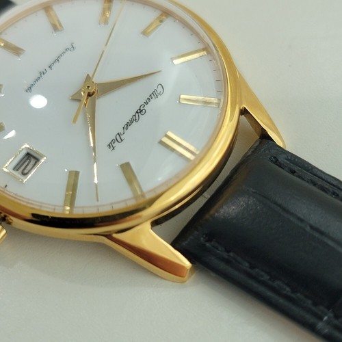 Citizen Homer Date 36mm Parashock Gold Capped Mens Manual Wind 1970s NOS RJC212 - Picture 5 of 12