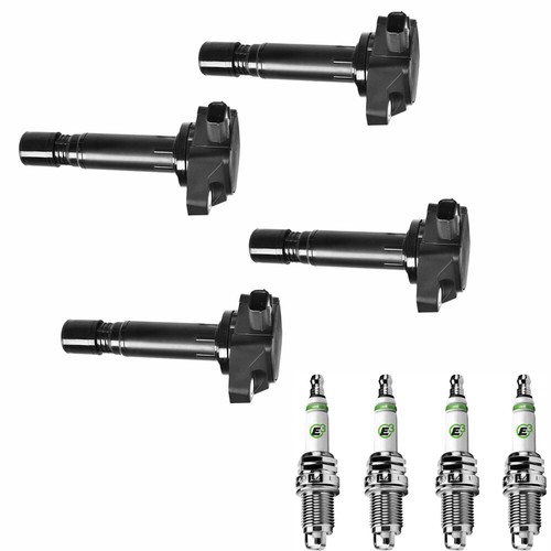 UF-582 4 Ignition Coils Pack + E3 Racing Spark Plugs for Honda Civic 06-11 1.8L - Bild 1 von 6