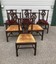 henkel harris set 6 dining chairs mahogany style 101 chippendale side arm chairs